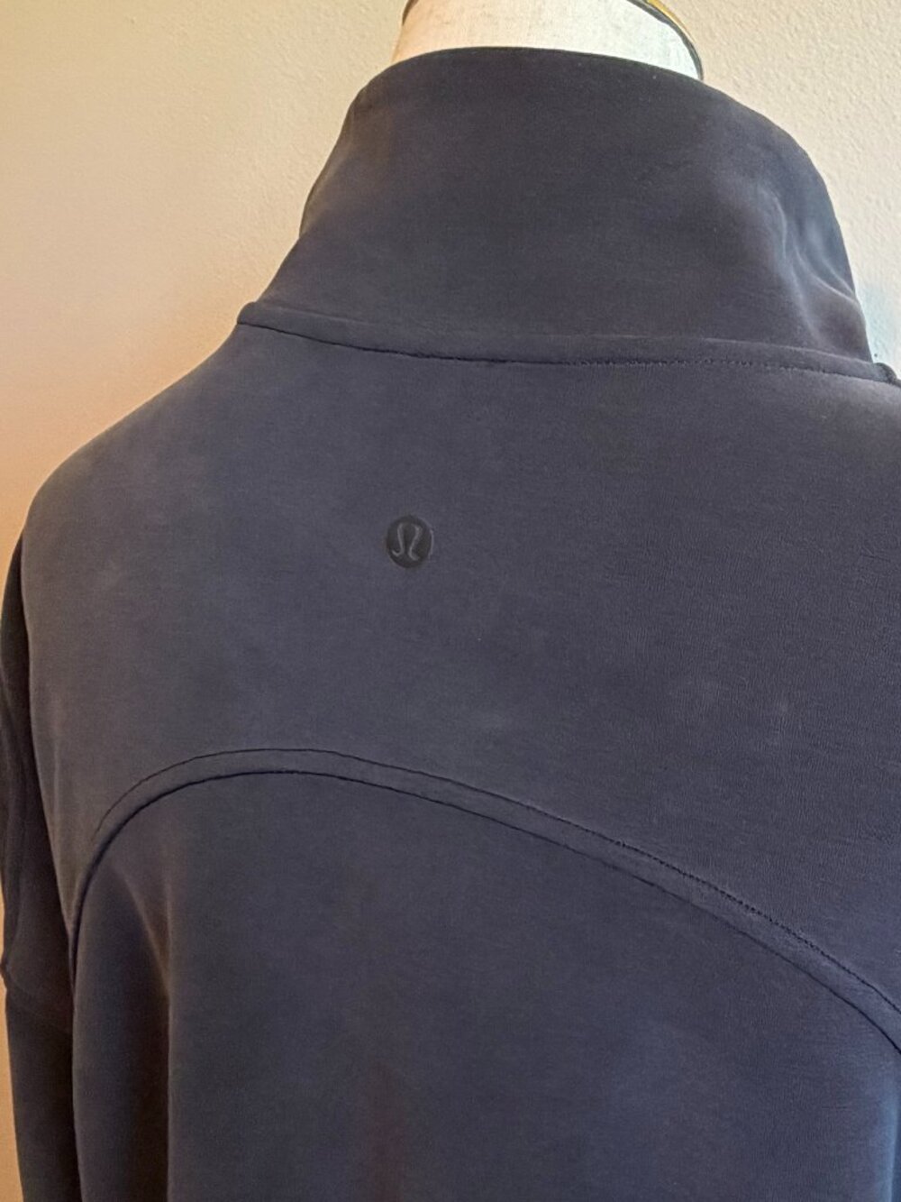 Lululemon Brushed Softstreme Half Zip Pullover Black Size L Large Black - Picture 8 of 12